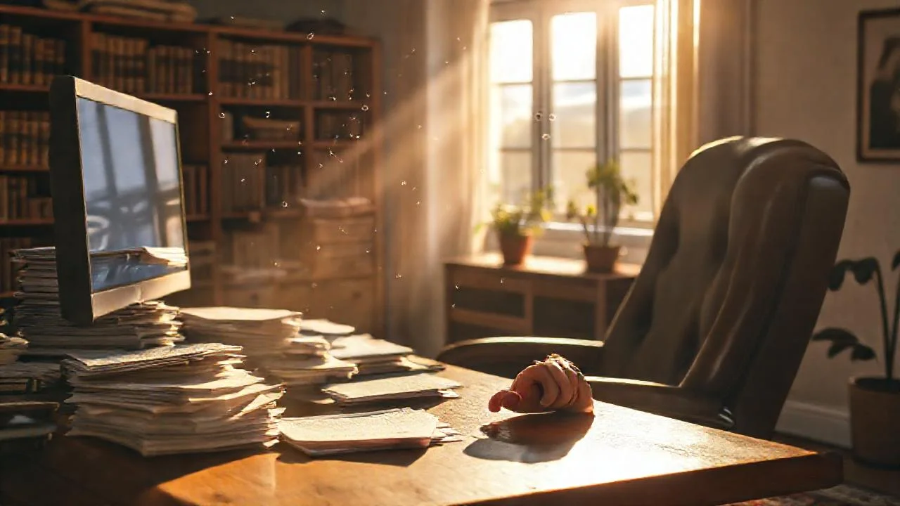 Un espacio de trabajo tranquilo y ordenado