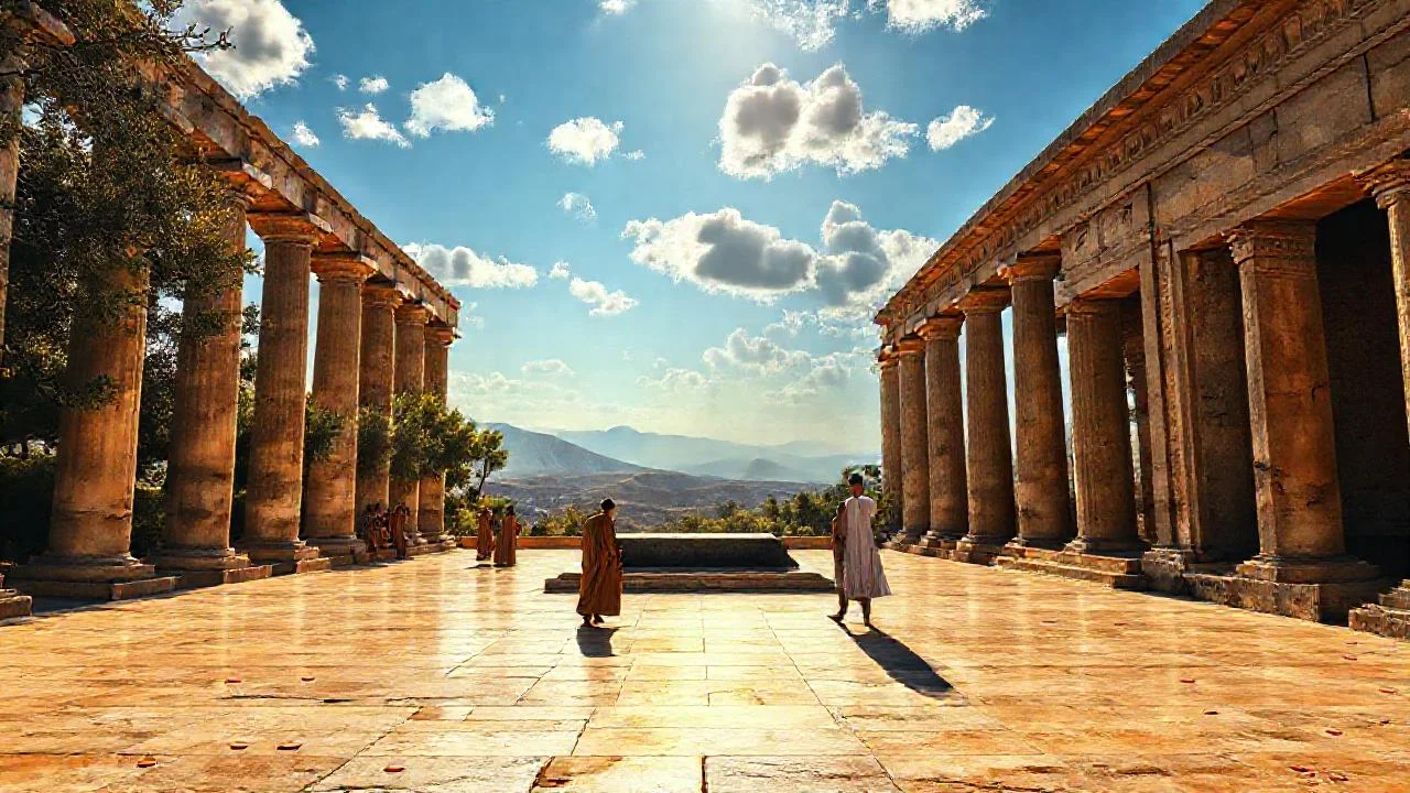 Un templo antiguo, silencioso y grandioso